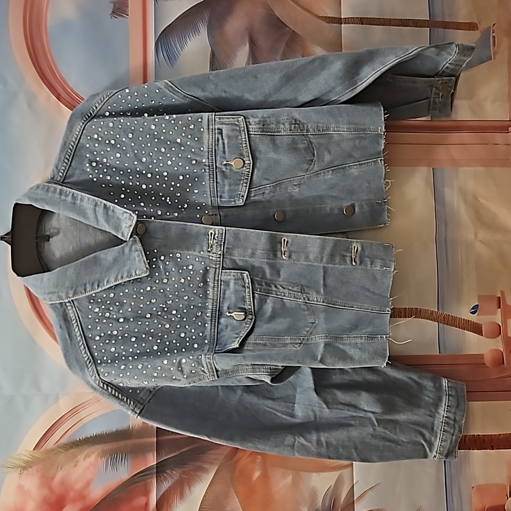 Diamond Shouldered Jean Jacket